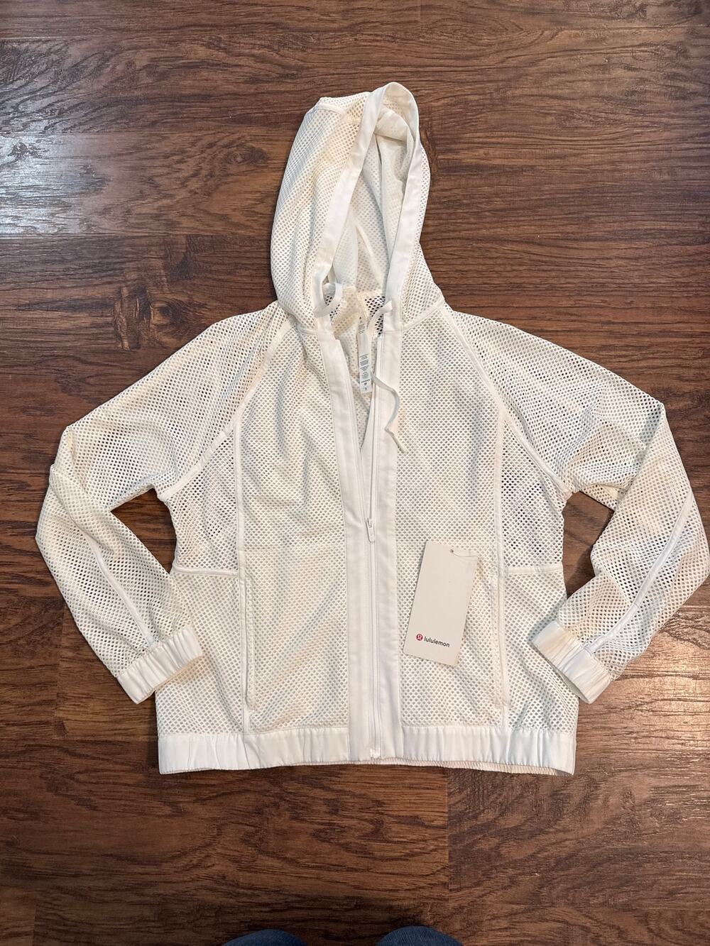 NWT Lululemon Mesh on Mesh Jacket White Size 6